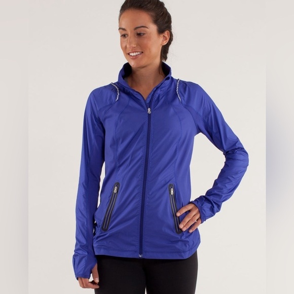 Lululemon Run Nothin' But Run Activewear Jacket in Pigment Blue 6 W4972S - Picture 1 of 12
